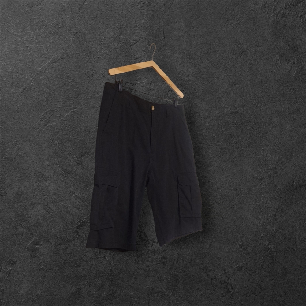 Sean John Black Cargo Shorts with Simple Design Sean Combs Puffy Puff Daddy Ditt - Picture 5 of 7